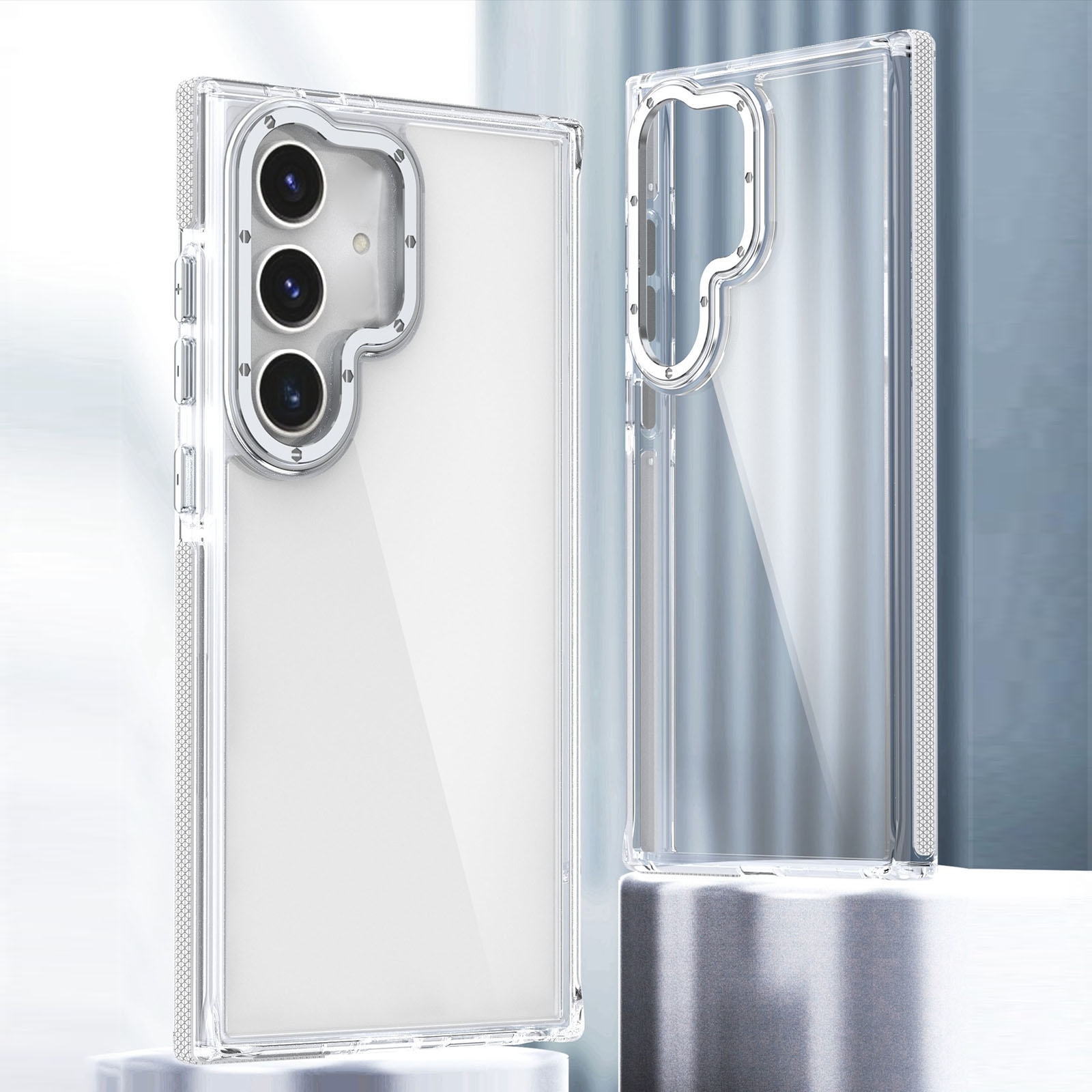 For Samsung Galaxy S24 Ultra 5G Dual-Color Clear Acrylic Hybrid TPU Phone Case(Orange) For Samsung Galaxy S24 Ultra 5G Dual-Color Clear Acrylic Hybrid TPU Phone Case(Orange)
