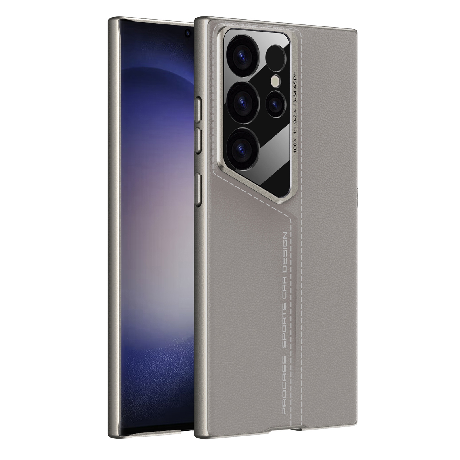 For Samsung Galaxy S24 Ultra 5G GKK Blade Ultra-thin Leather Full Coverage Phone Case(Grey) For Samsung Galaxy S24 Ultra 5G GKK Blade Ultra-thin Leather Full Coverage Phone Case(Grey)