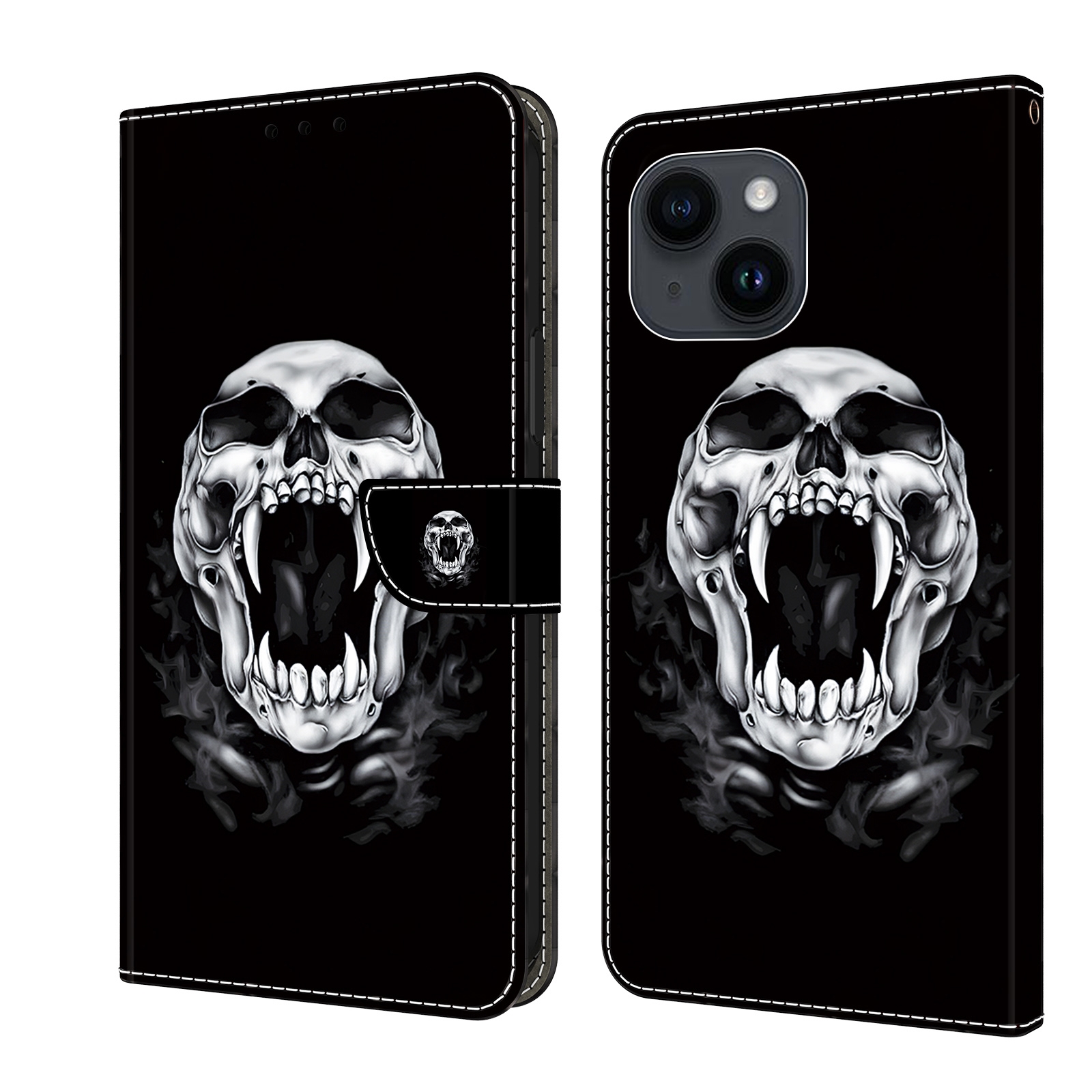 For iPhone 12/12 Pro Crystal Painted Leather Phone case(Skull) For iPhone 12/12 Pro Crystal Painted Leather Phone case(Skull)