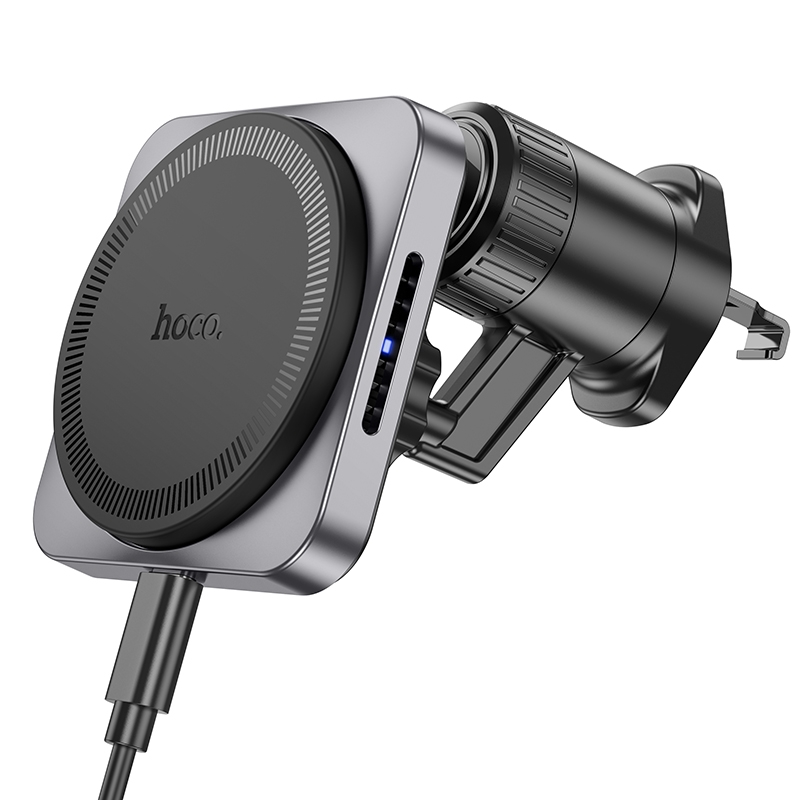 hoco HW15 Speed Magnetic Wireless Fast Charging Car Air Outlet Holder(Metal Black) hoco HW15 Speed Magnetic Wireless Fast Charging Car Air Outlet Holder(Metal Black)