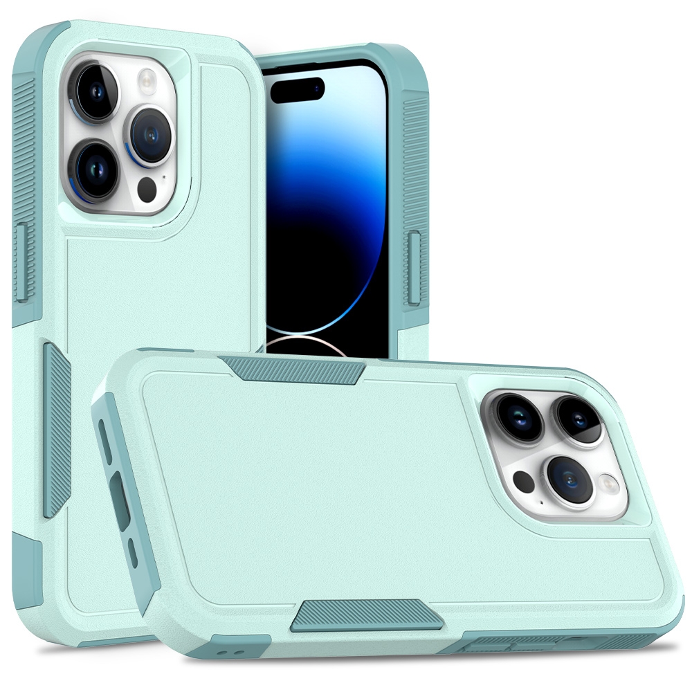 For iPhone 15 Pro 2 in 1 PC + TPU Phone Case(Light Green) For iPhone 15 Pro 2 in 1 PC + TPU Phone Case(Light Green)