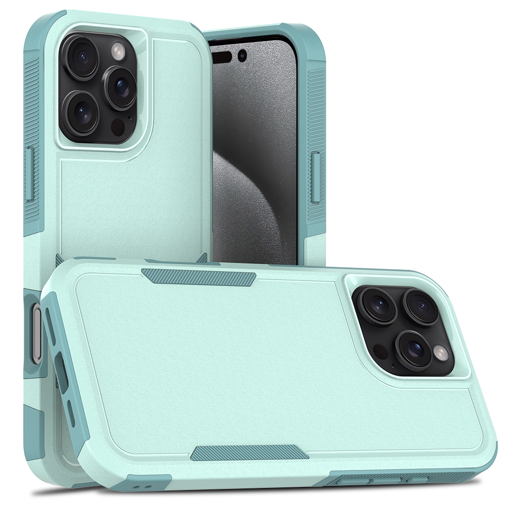 For iPhone 16 Pro Max 2 in 1 PC + TPU Phone Case(Light Green)