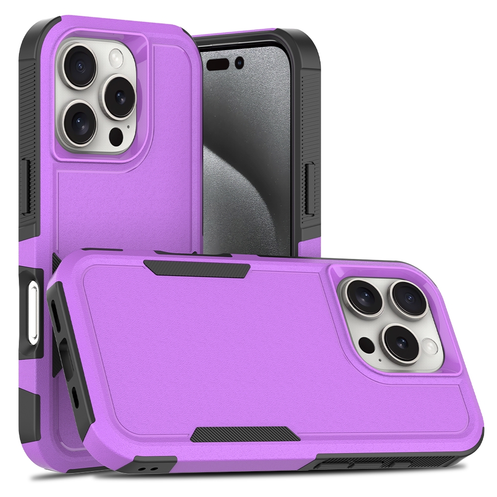 For iPhone 16 Pro 2 in 1 PC + TPU Phone Case(Purple) For iPhone 16 Pro 2 in 1 PC + TPU Phone Case(Purple)