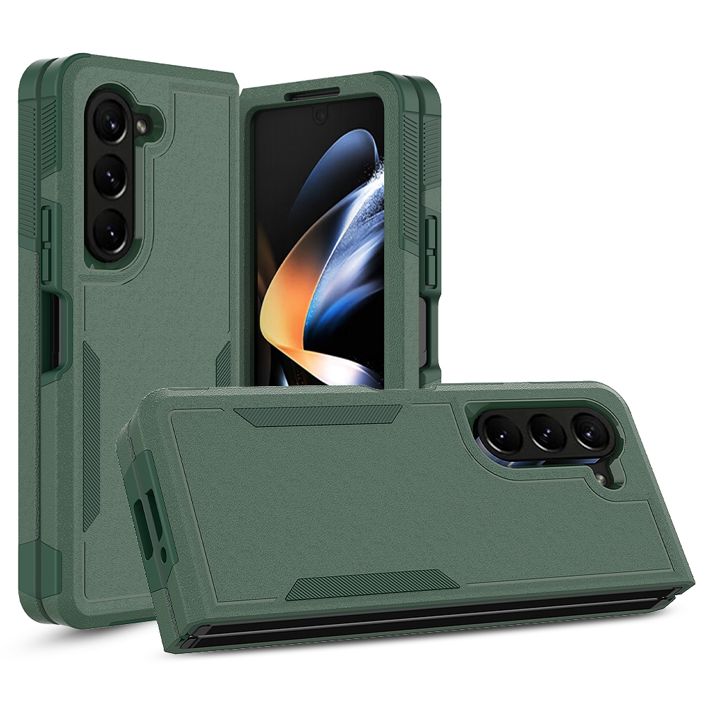 For Samsung Galaxy Z Fold5 2 in 1 PC + TPU Phone Case(Dark Green) For Samsung Galaxy Z Fold5 2 in 1 PC + TPU Phone Case(Dark Green)