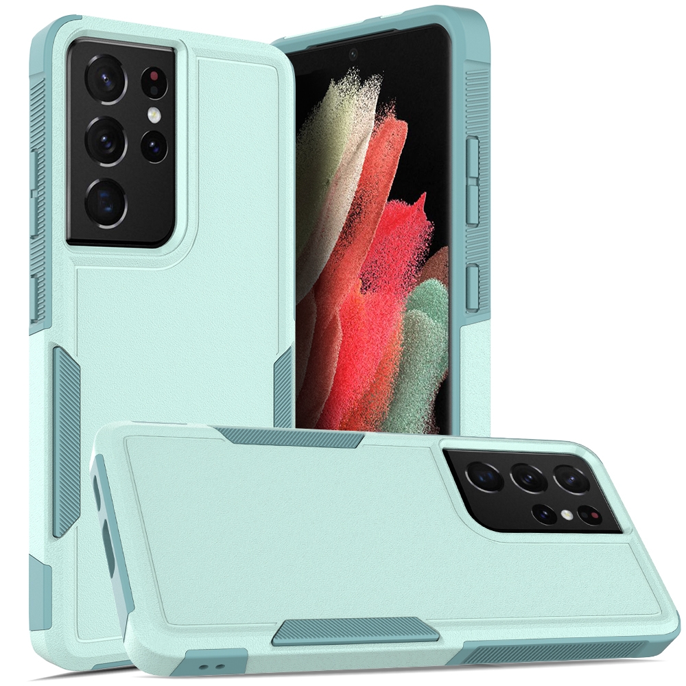 Samsung Galaxy S21 Ultra 5G 2 in 1 PC + TPU Phone Case(Light Green) Samsung Galaxy S21 Ultra 5G 2 in 1 PC + TPU Phone Case(Light Green)
