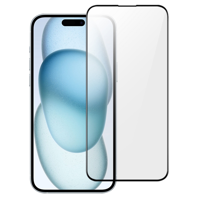 For iPhone 15 TGVIS Anti-bacterial 2.5D 9H Full-screen Tempered Glass Film For iPhone 15 TGVIS Anti-bacterial 2.5D 9H Full-screen Tempered Glass Film