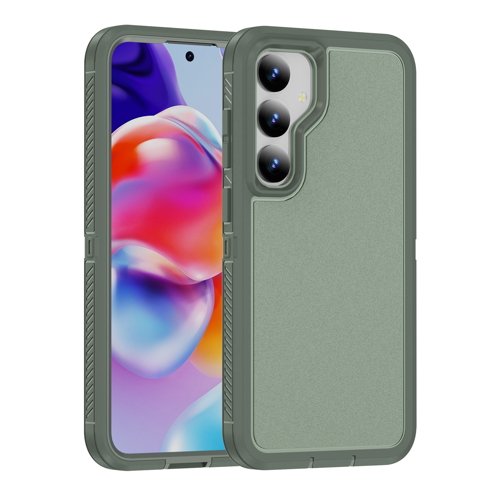 For Samsung Galaxy S24 5G Guard Frosted Double Layer Phone Case(Green) For Samsung Galaxy S24 5G Guard Frosted Double Layer Phone Case(Green)