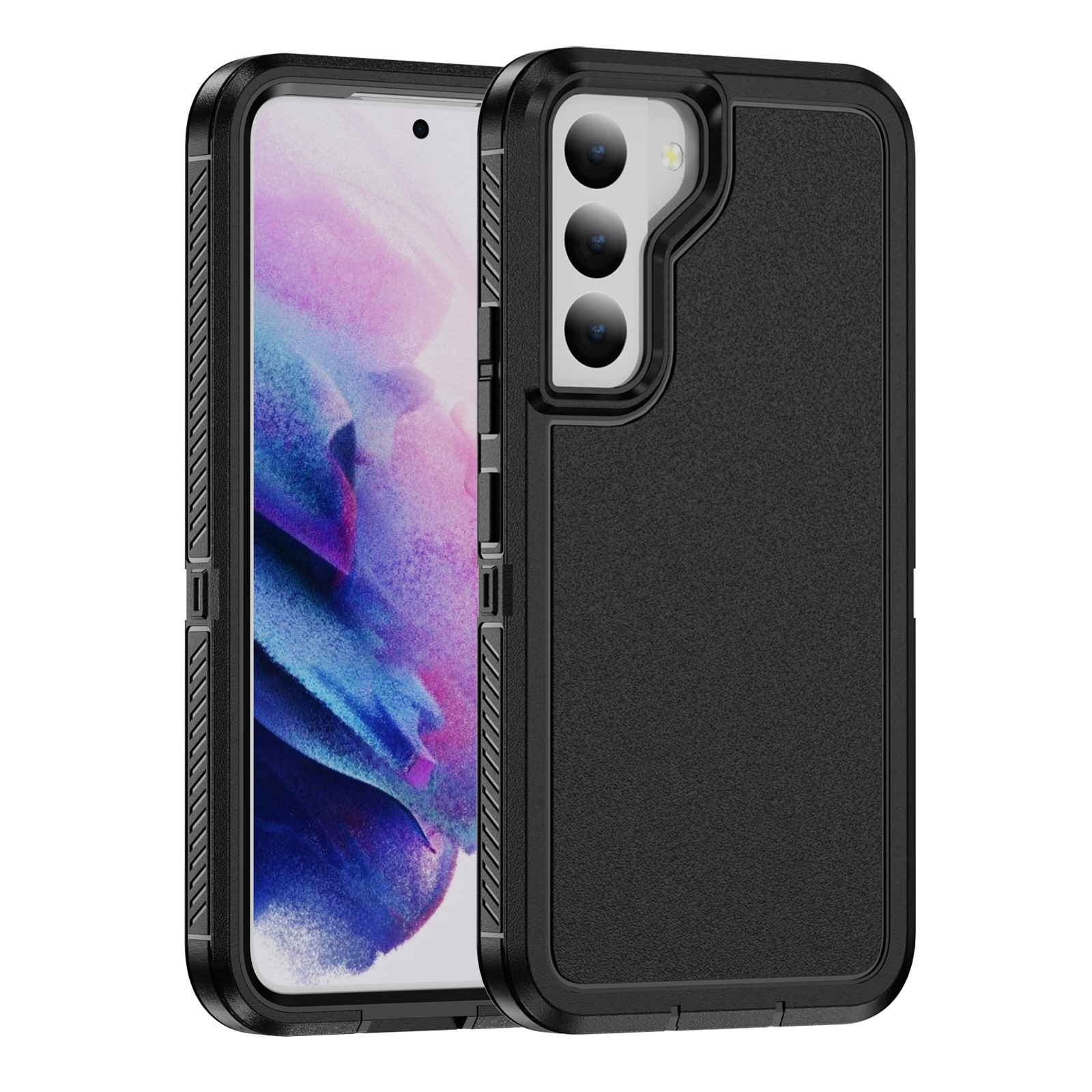 For Samsung Galaxy S22+ 5G Guard Frosted Double Layer Phone Case(Black) For Samsung Galaxy S22+ 5G Guard Frosted Double Layer Phone Case(Black)