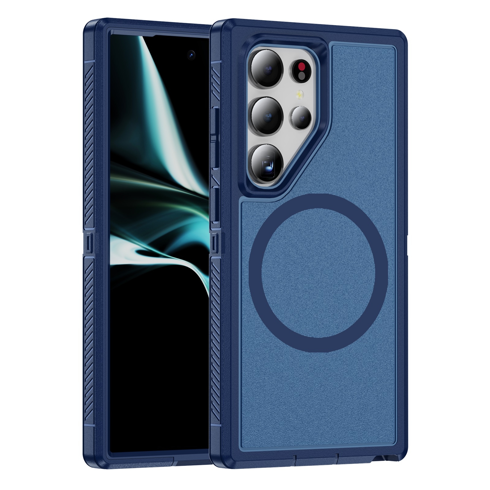 For Samsung Galaxy S24 Ultra 5G Guard Magsafe Magnetic Frosted Phone Case(Royal Blue) For Samsung Galaxy S24 Ultra 5G Guard Magsafe Magnetic Frosted Phone Case(Royal Blue)