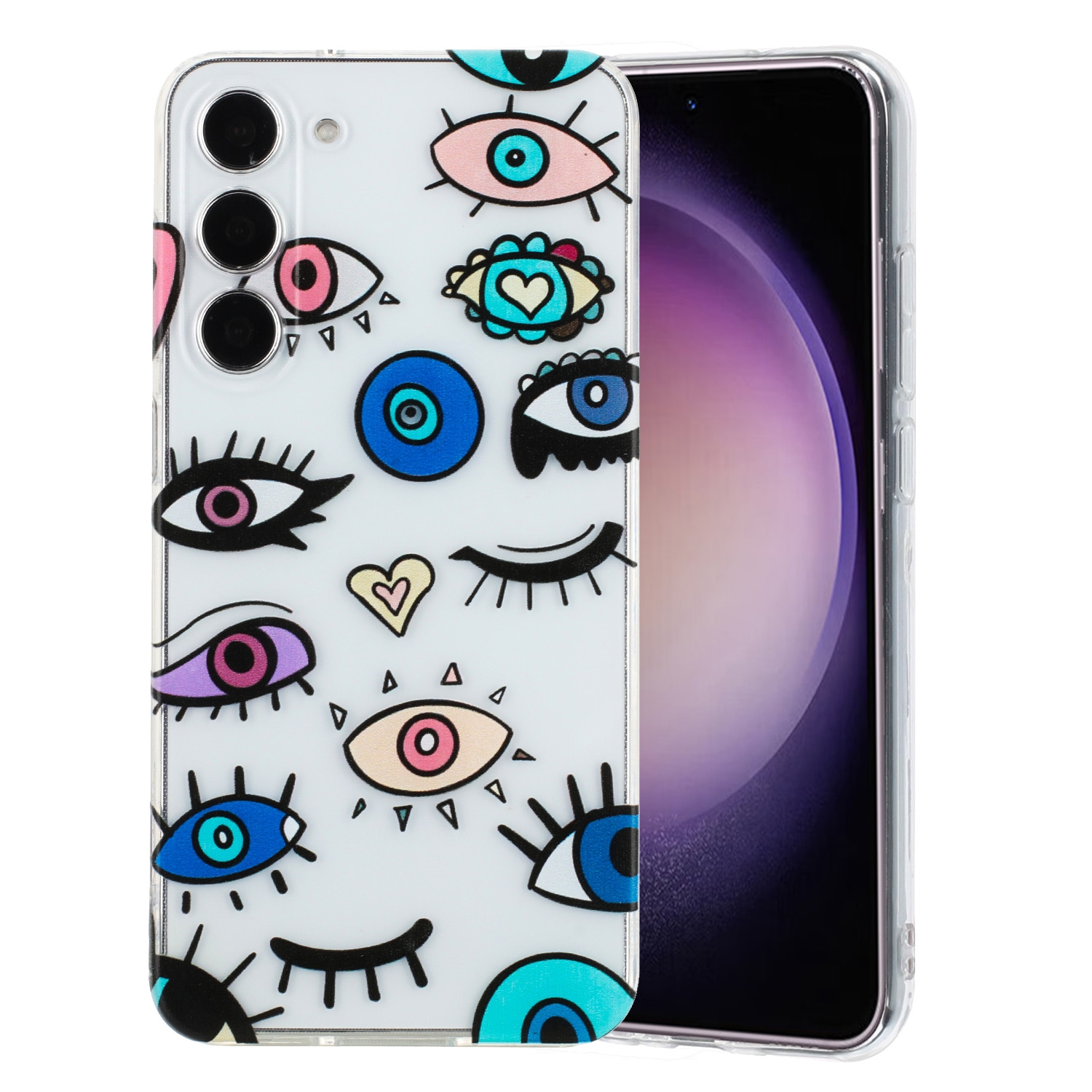 For Samsung Galaxy S23+ 5G Colorful Painting Pattern TPU Phone Case(Eye Monster) For Samsung Galaxy S23+ 5G Colorful Painting Pattern TPU Phone Case(Eye Monster)