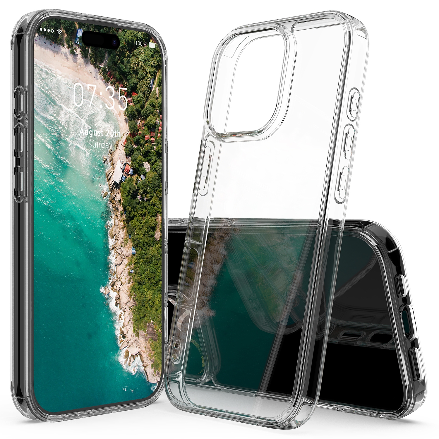 For iPhone 16 Pro Scratchproof Acrylic TPU Phone Case(Transparent) For iPhone 16 Pro Scratchproof Acrylic TPU Phone Case(Transparent)