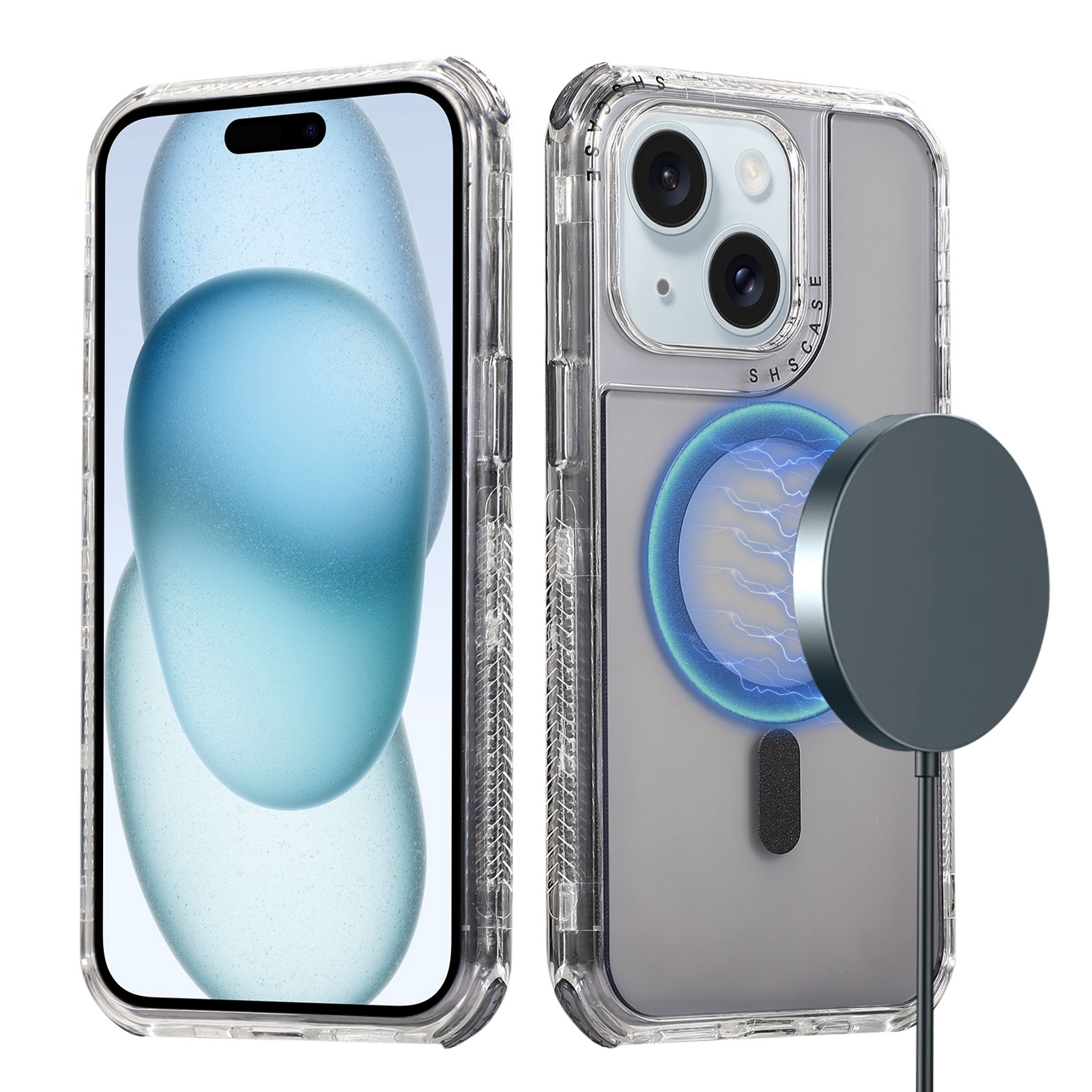 For iPhone 15 Plus Dreamland MagSafe Magnetic 3 in 1 TPU + PC Phone Case(Transparent Black) For iPhone 15 Plus Dreamland MagSafe Magnetic 3 in 1 TPU + PC Phone Case(Transparent Black)