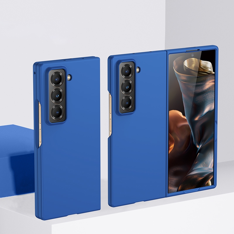 For Samsung Galaxy Z Fold Special Skin Feel PC Full Coverage Shockproof Phone Case(Klein Blue)