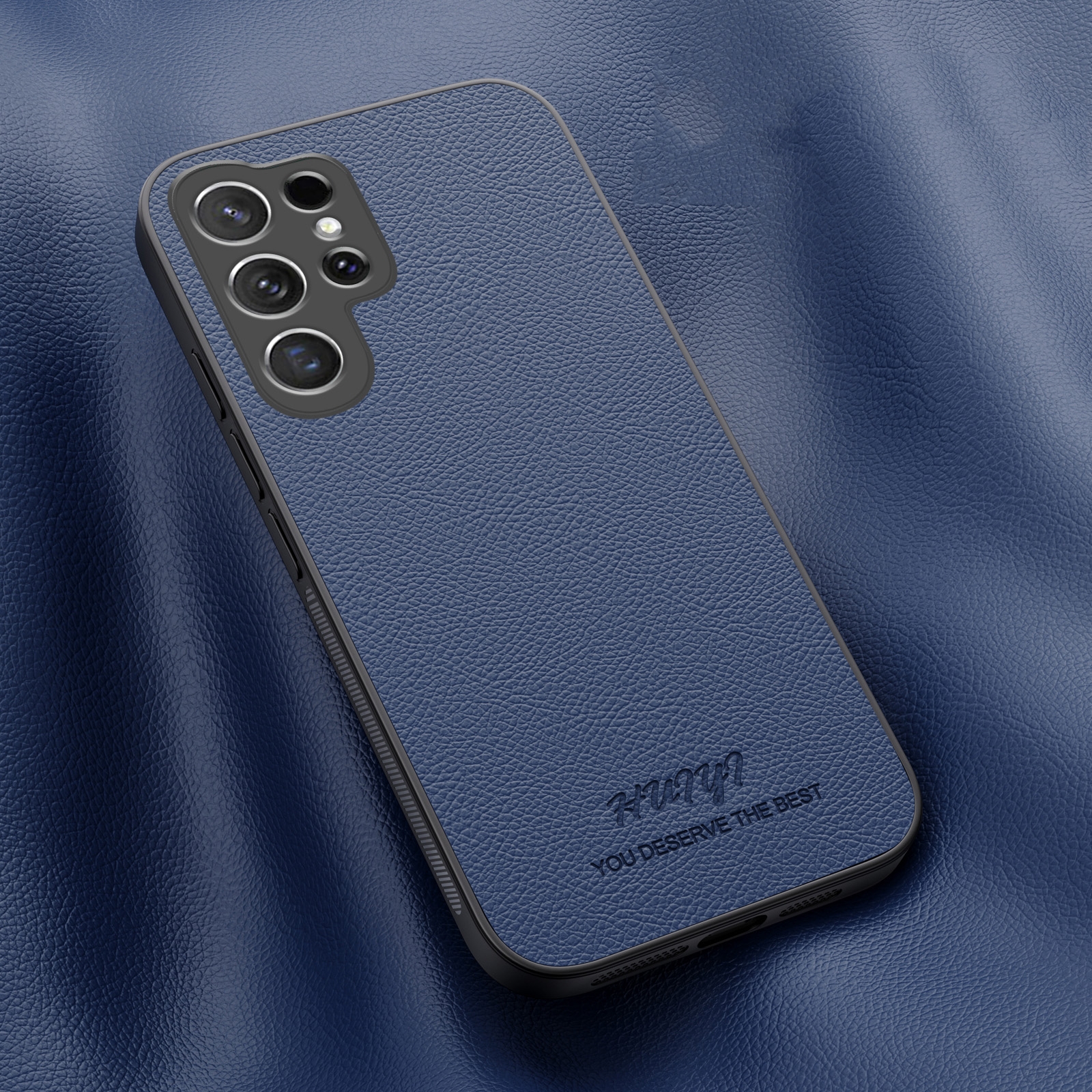 For Samsung Galaxy S24 Ultra 5G HUIYI Leather Magnetic Phone Case(Blue) For Samsung Galaxy S24 Ultra 5G HUIYI Leather Magnetic Phone Case(Blue)