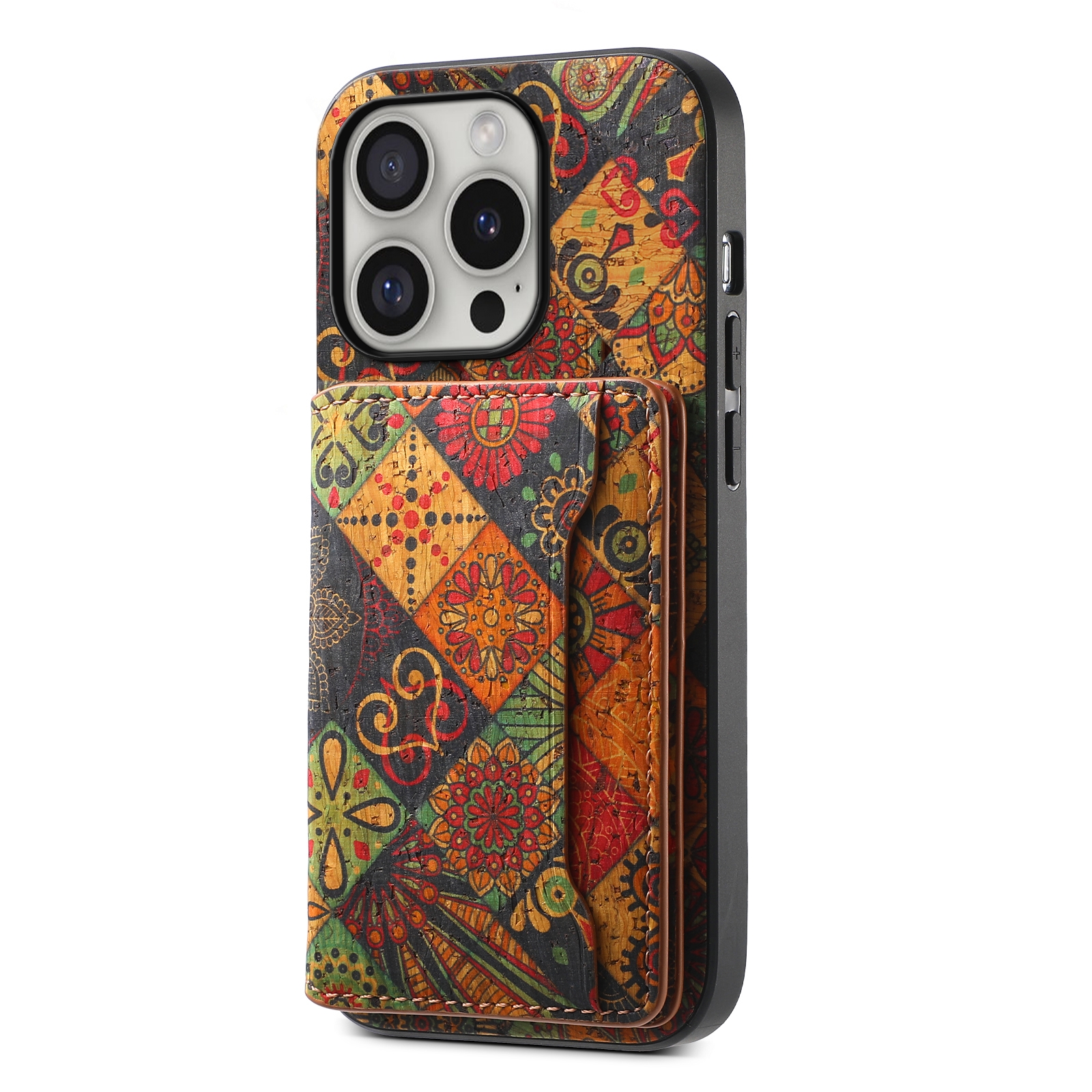 For iPhone 16 Pro Card Slot Holder Phone Case(Autumn Yellow) For iPhone 16 Pro Card Slot Holder Phone Case(Autumn Yellow)