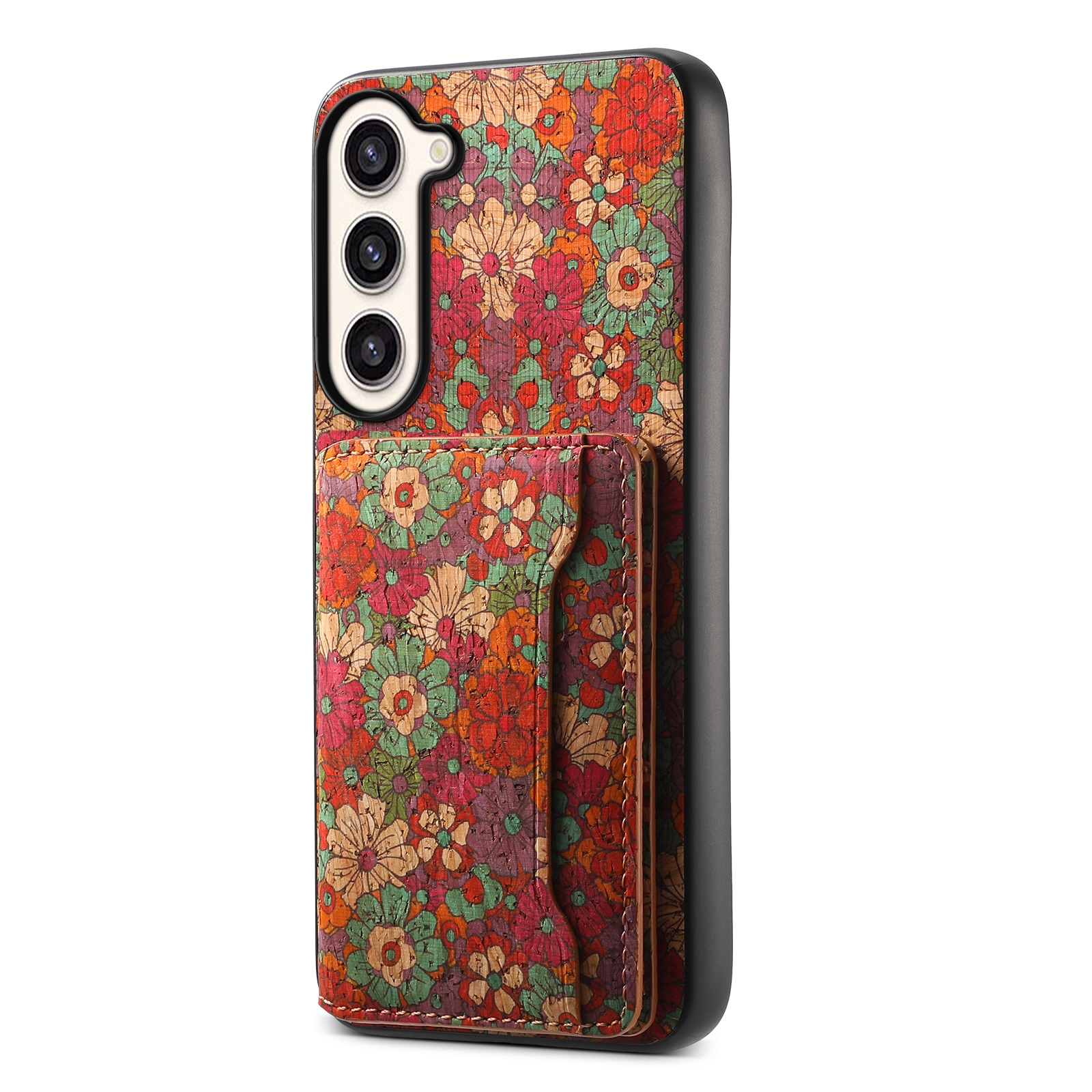 For Samsung Galaxy S23+ 5G Card Slot Holder Phone Case(Summer Red) For Samsung Galaxy S23+ 5G Card Slot Holder Phone Case(Summer Red)