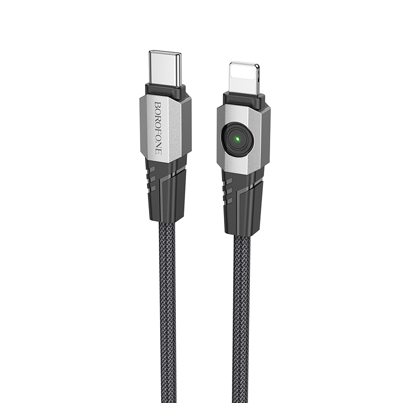 BOROFONE BU47 PD 27W USB-C/Type-C to 8 Pin Data Cable, Length: 1.2m(Black) BOROFONE BU47 PD 27W USB-C/Type-C to 8 Pin Data Cable, Length: 1.2m(Black)