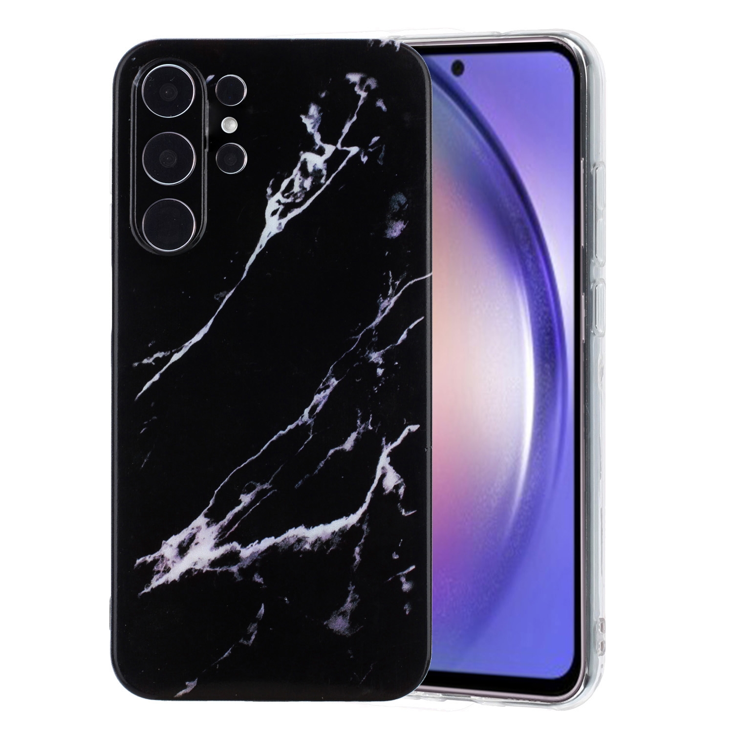 For Samsung Galaxy S24 Ultra 5G IMD Marble Pattern TPU Phone Case(Black) For Samsung Galaxy S24 Ultra 5G IMD Marble Pattern TPU Phone Case(Black)
