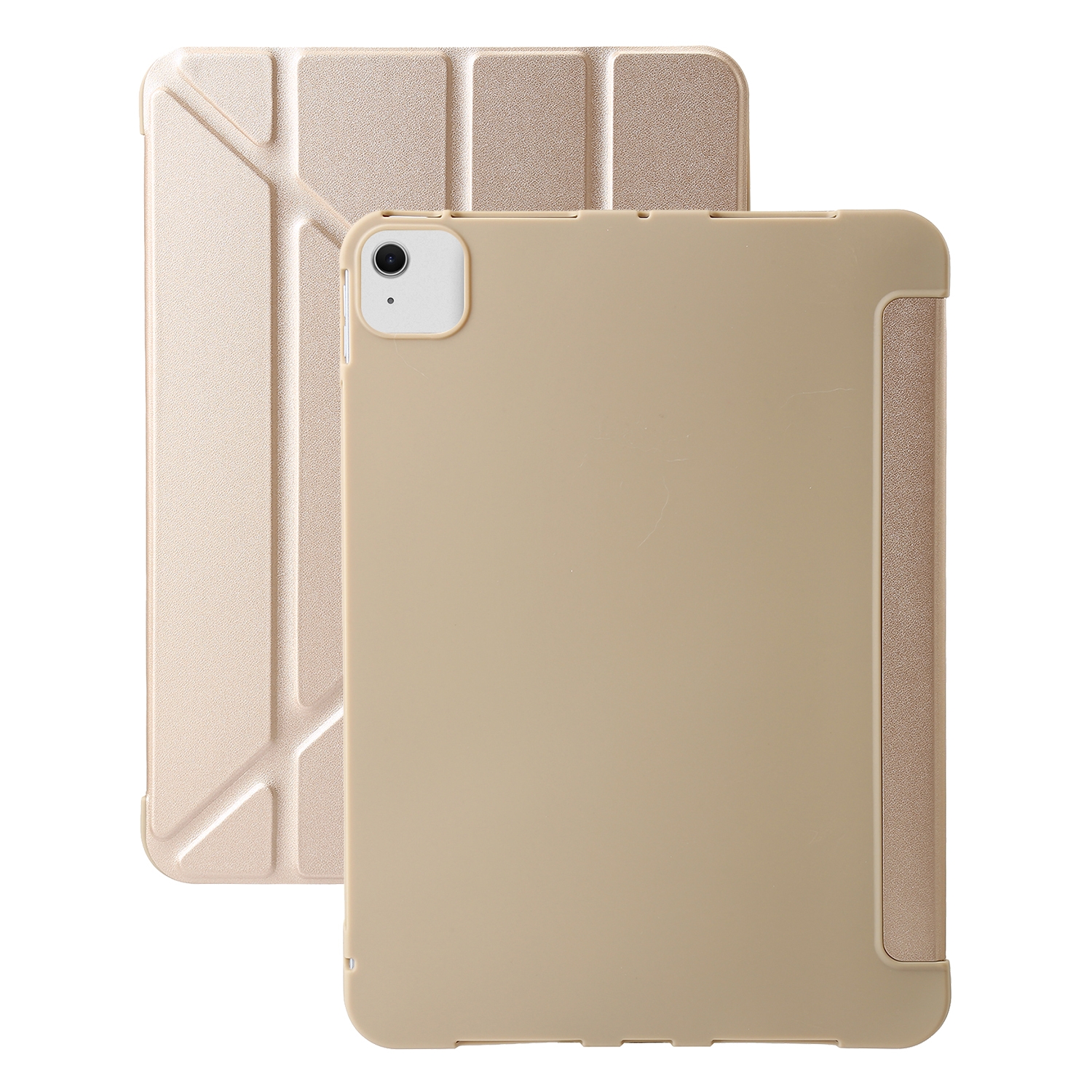 For iPad Air 13 2024 TPU Deformation Flip Leather Tablet Case with Holder(Gold) For iPad Air 13 2024 TPU Deformation Flip Leather Tablet Case with Holder(Gold)