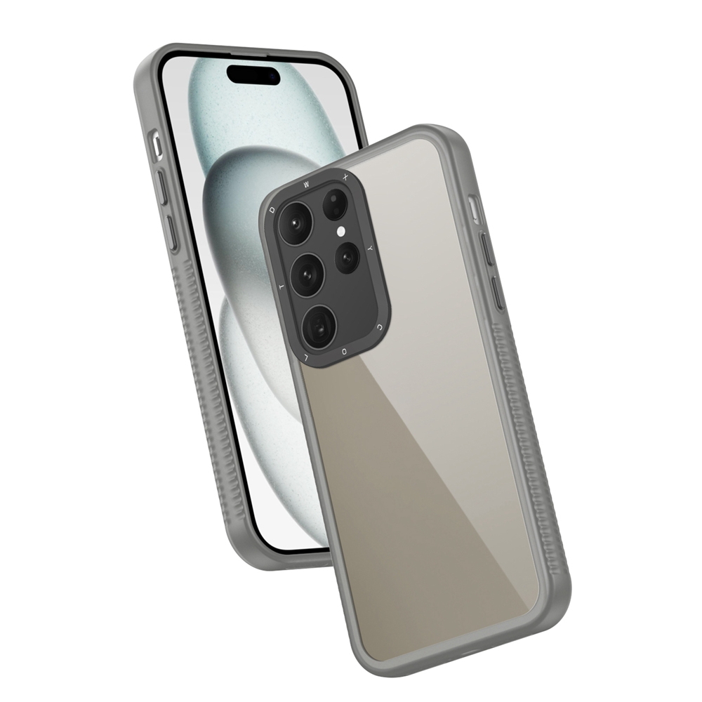 For Samsung Galaxy S24 Ultra 5G Frame Two Color Lens Ring TPU Phone Case(Black) For Samsung Galaxy S24 Ultra 5G Frame Two Color Lens Ring TPU Phone Case(Black)