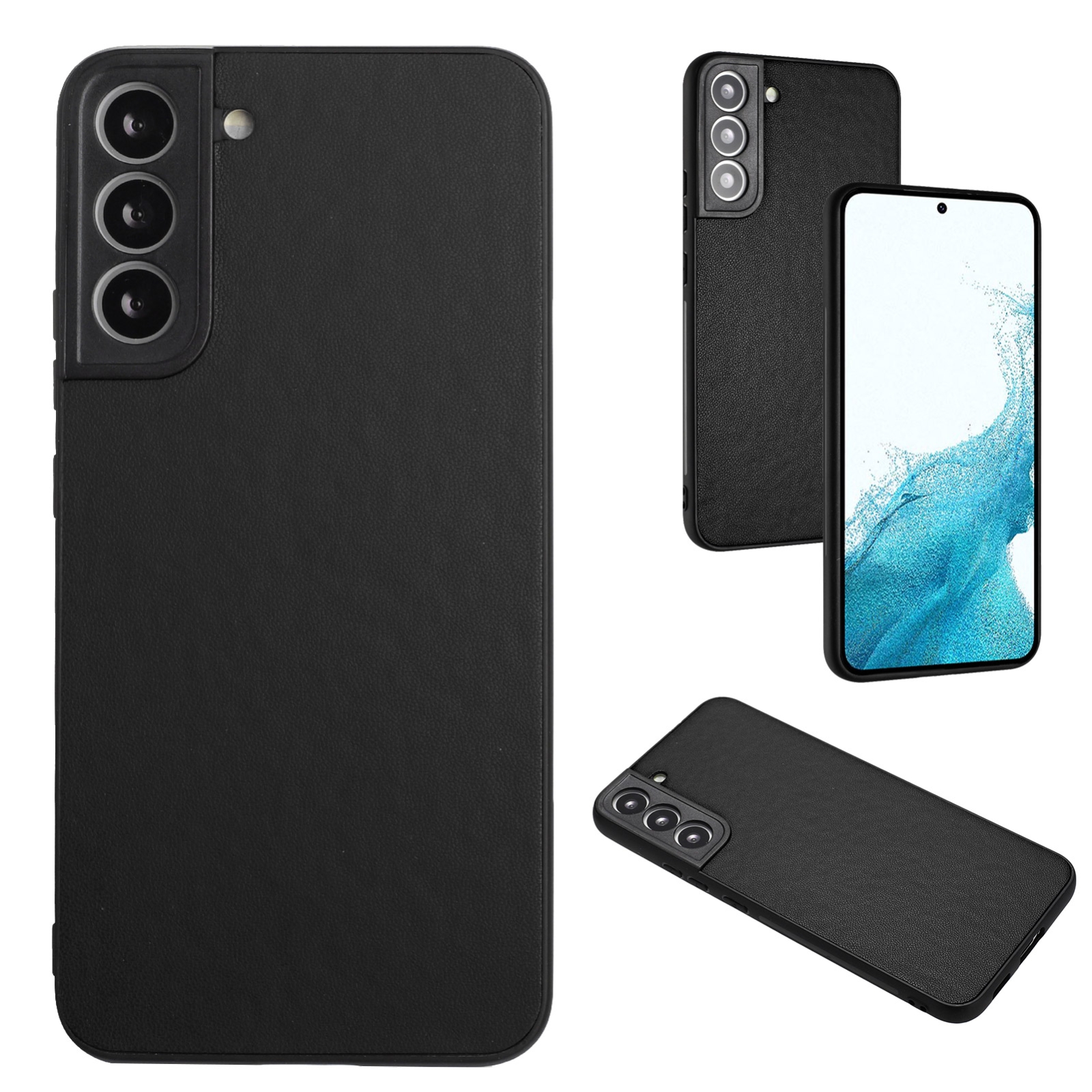 For Samsung Galaxy S22+ 5G R20 Leather Pattern Phone Single Case(Black) For Samsung Galaxy S22+ 5G R20 Leather Pattern Phone Single Case(Black)