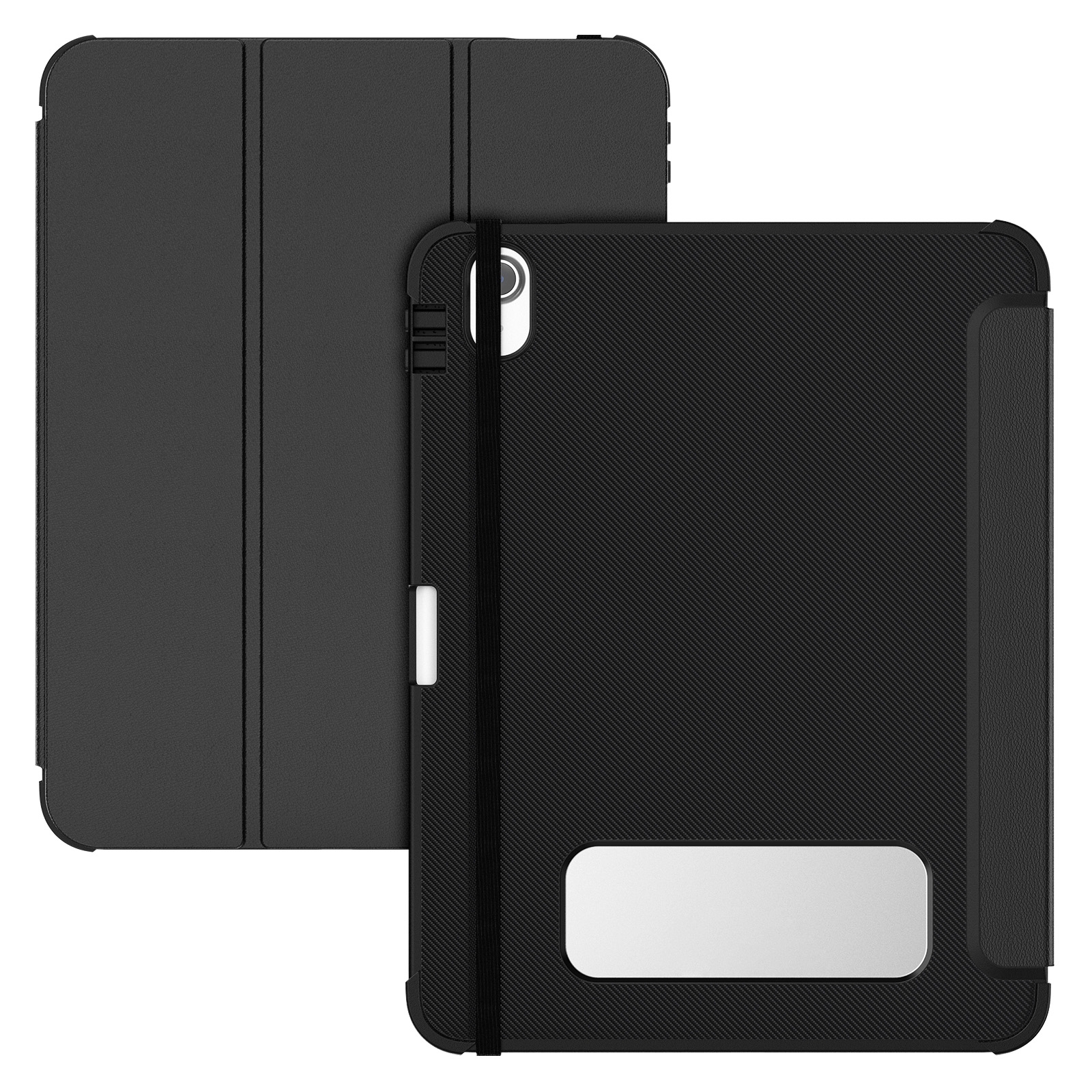 For iPad 10th Gen 10.9 2022 Carbon Fiber Leather Smart Tablet Case(Black) For iPad 10th Gen 10.9 2022 Carbon Fiber Leather Smart Tablet Case(Black)