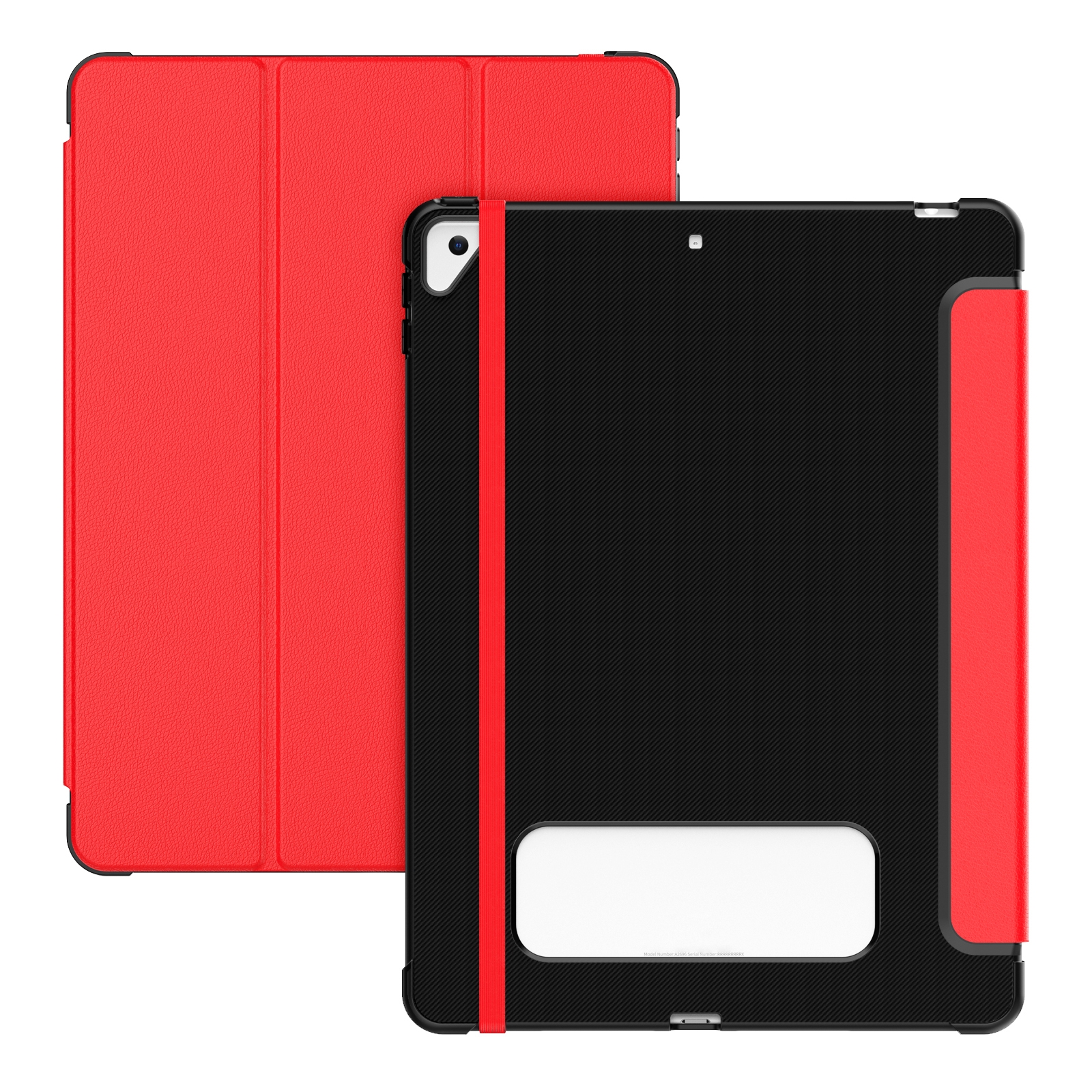 For iPad 10.2 2021 / Air 10.5 Carbon Fiber Leather Smart Tablet Case(Red) For iPad 10.2 2021 / Air 10.5 Carbon Fiber Leather Smart Tablet Case(Red)
