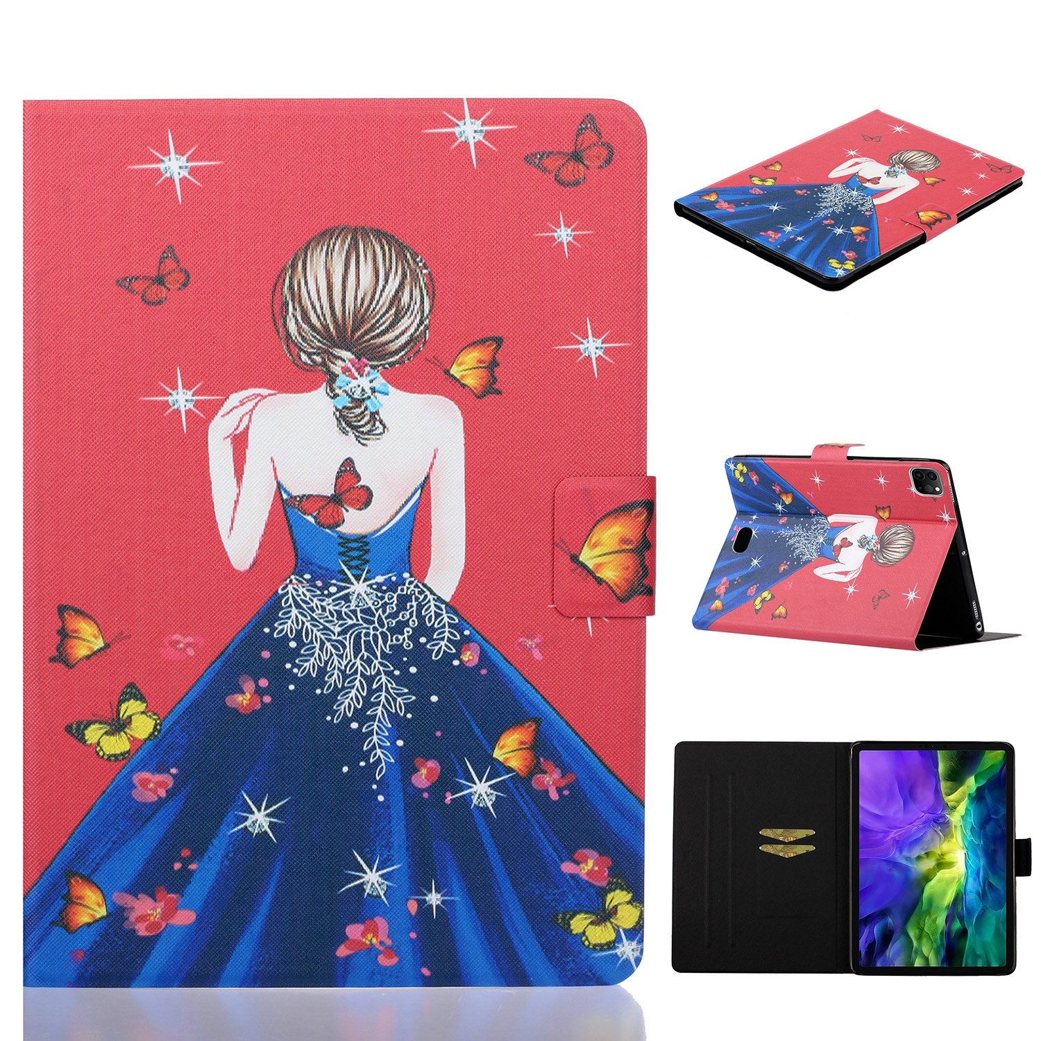 For iPad Pro 11 2024 Voltage Coloured Drawing Smart Leather Tablet Case(Girl Back) For iPad Pro 11 2024 Voltage Coloured Drawing Smart Leather Tablet Case(Girl Back)
