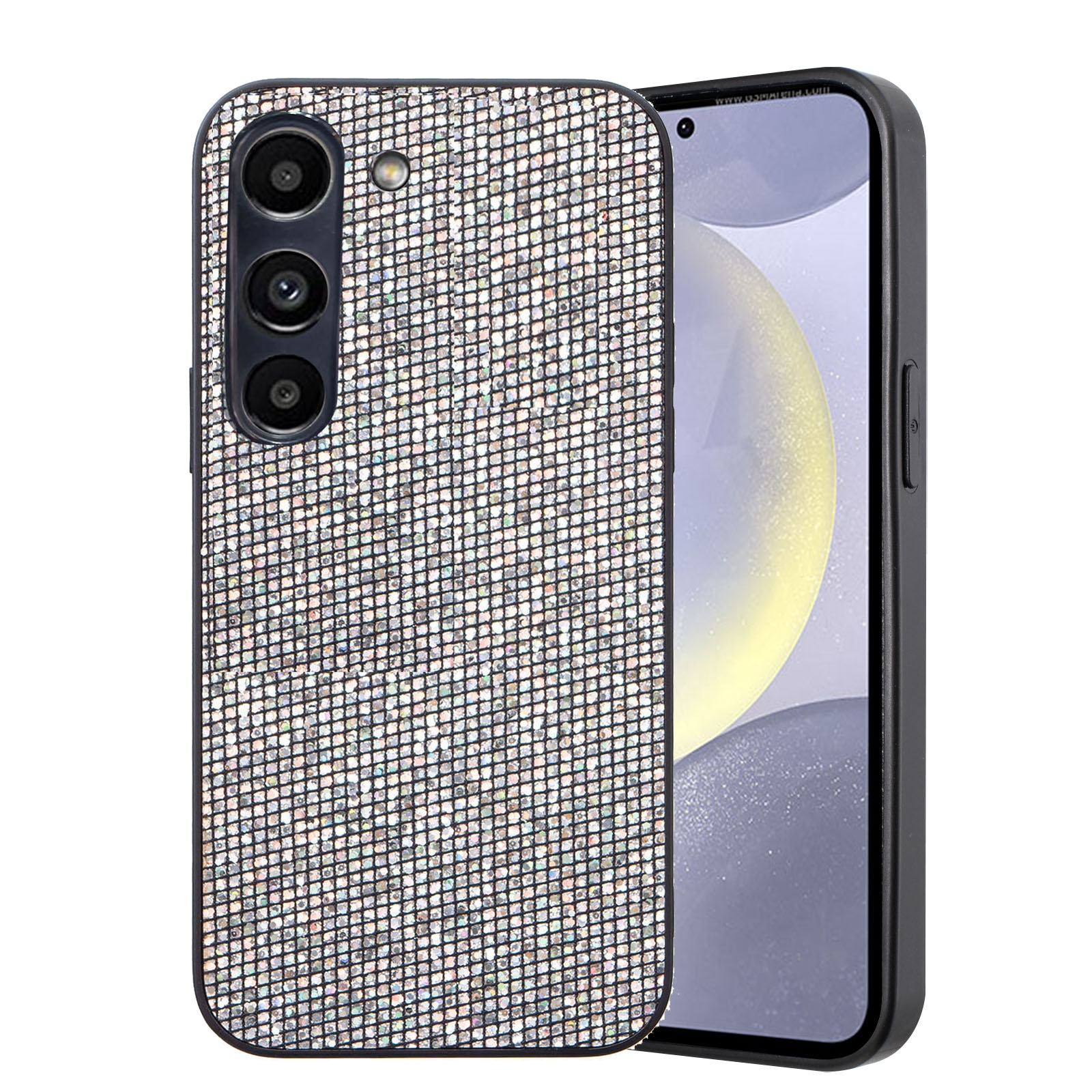 For Samsung Galaxy S23+ 5G Glitter Powder TPU Hybrid PC Phone Case(Silver) For Samsung Galaxy S23+ 5G Glitter Powder TPU Hybrid PC Phone Case(Silver)