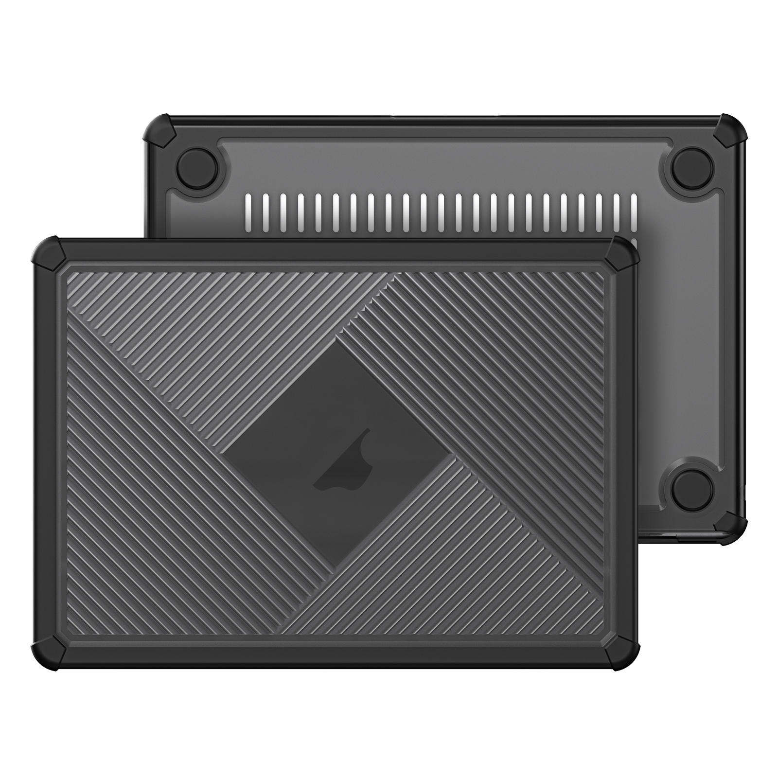 For MacBook Air 13.6 2022/2024 A2681 DUX DUCIS LCGH Laptop Frosted Protective Case(Black) For MacBook Air 13.6 2022/2024 A2681 DUX DUCIS LCGH Laptop Frosted Protective Case(Black)