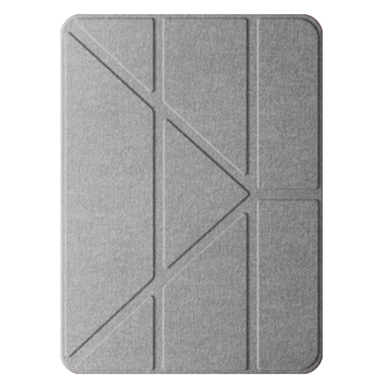 For iPad Air 11 2024 / Air 2022 10.9 Mutural Multi-fold Smart Leather Tablet Case(Grey)