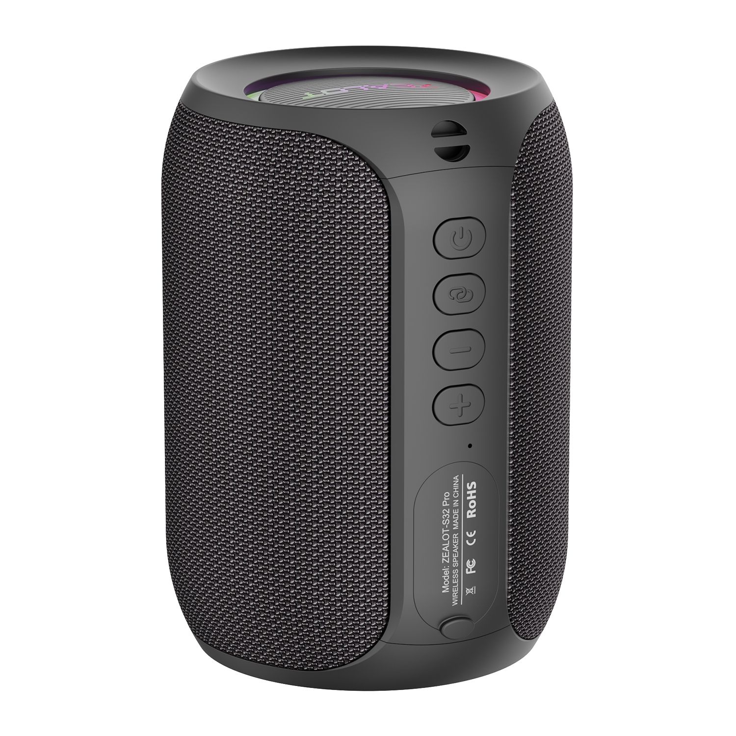 Zealot S32 Pro 15W High Power Bluetooth Speaker with Colorful Light(Black) Zealot S32 Pro 15W High Power Bluetooth Speaker with Colorful Light(Black)