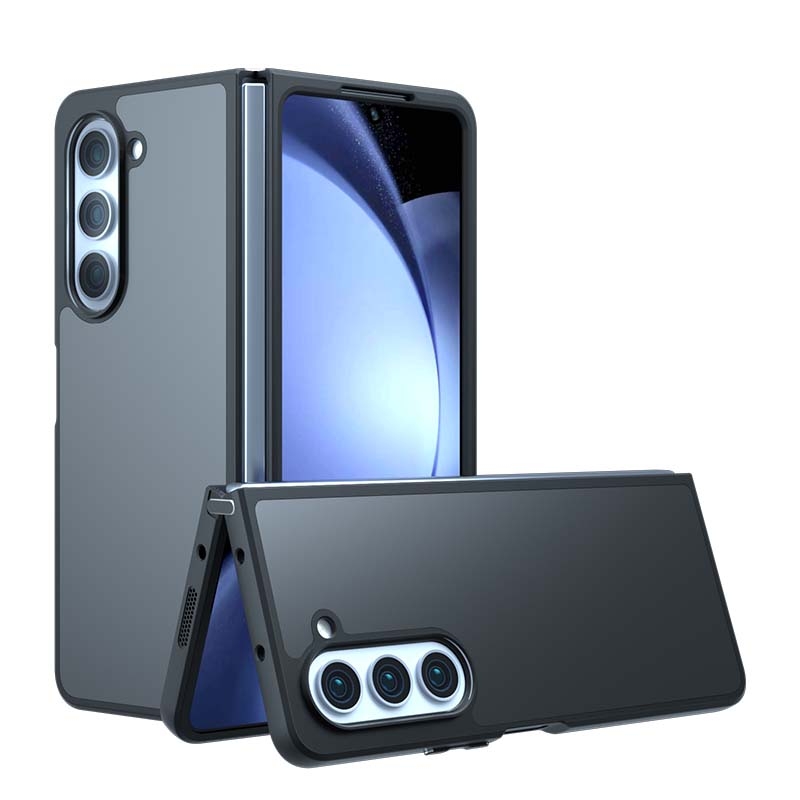 For Samsung Galaxy Z Fold4 Armor Big Pore PC Hybrid TPU Phone Case(Frosted Black) For Samsung Galaxy Z Fold4 Armor Big Pore PC Hybrid TPU Phone Case(Frosted Black)