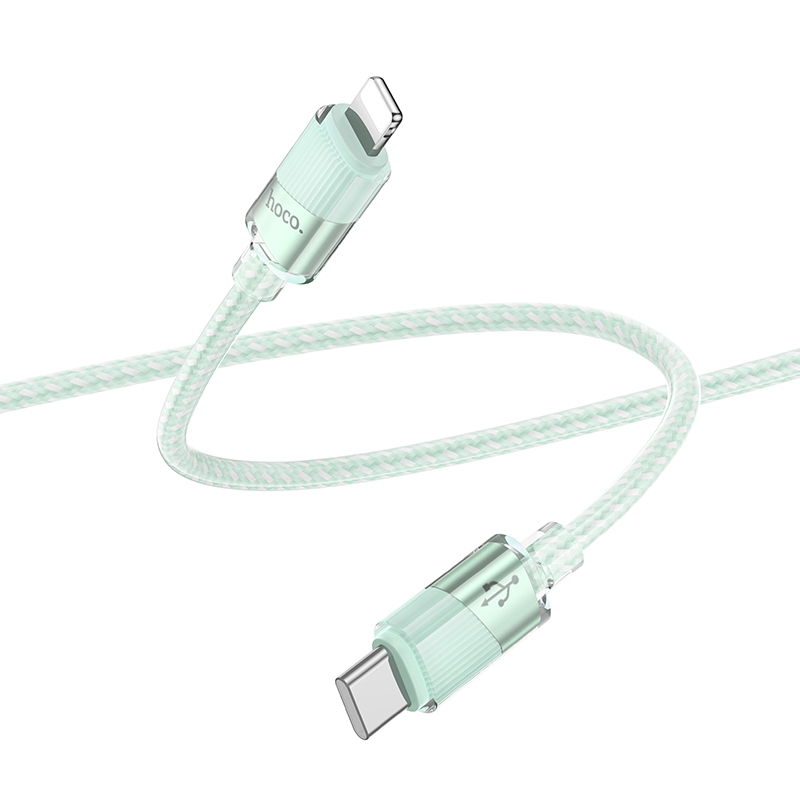 hoco U132 Beijing 1.2m PD27W USB-C / Type-C to 8 Pin Charging Data Cable(Green) hoco U132 Beijing 1.2m PD27W USB-C / Type-C to 8 Pin Charging Data Cable(Green)