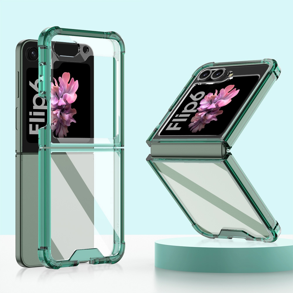 For Samsung Galaxy Z Flip6 GKK Airbag Full Coverage Phone Case(Green) For Samsung Galaxy Z Flip6 GKK Airbag Full Coverage Phone Case(Green)