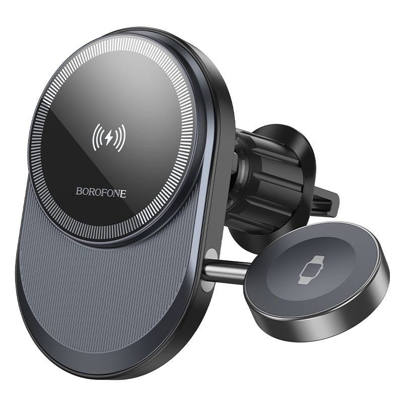 BOROFONE BH219 Fine 2 in 1 Fast Wireless Charging Car Air Outlet Holder(Black) BOROFONE BH219 Fine 2 in 1 Fast Wireless Charging Car Air Outlet Holder(Black)