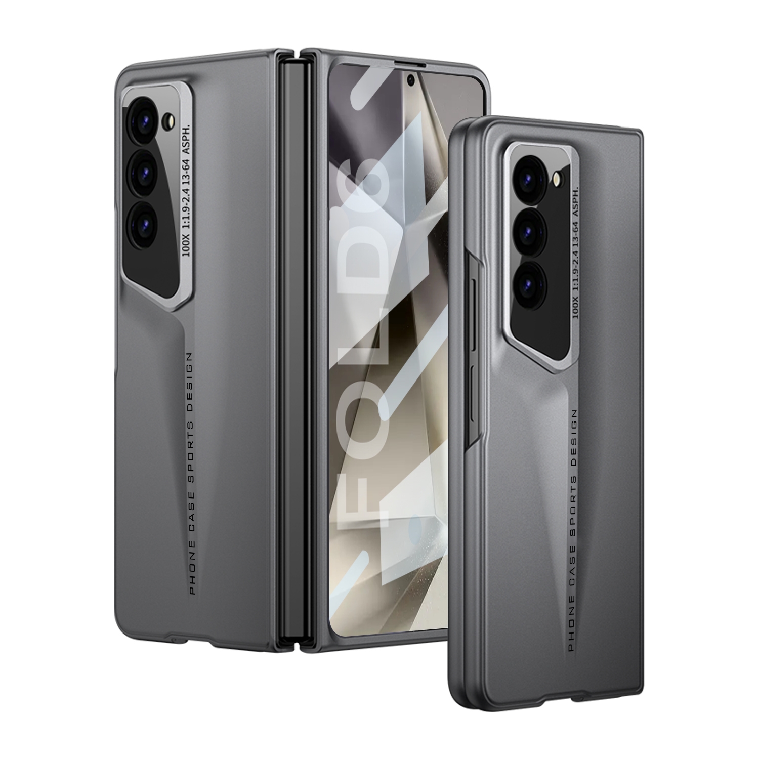 For Samsung Galaxy Z Fold6 GKK Integrated Blade Ultra-thin Full Coverage Phone Case(Grey) For Samsung Galaxy Z Fold6 GKK Integrated Blade Ultra-thin Full Coverage Phone Case(Grey)