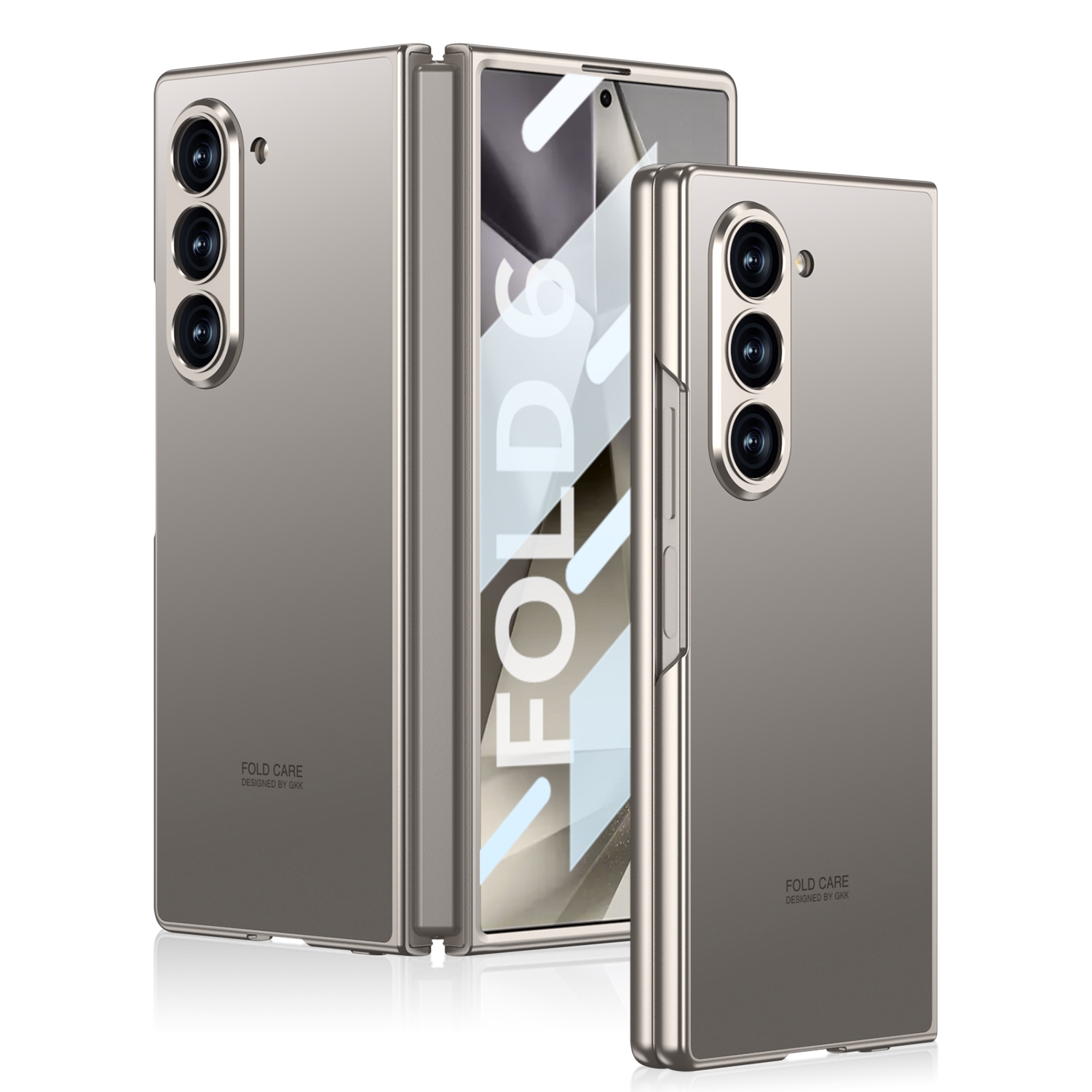 For Samsung Galaxy Z Fold6 GKK Integrated AG Craft Skin Feel Full Coverage Phone Case(Titanium Gray) For Samsung Galaxy Z Fold6 GKK Integrated AG Craft Skin Feel Full Coverage Phone Case(Titanium Gray)