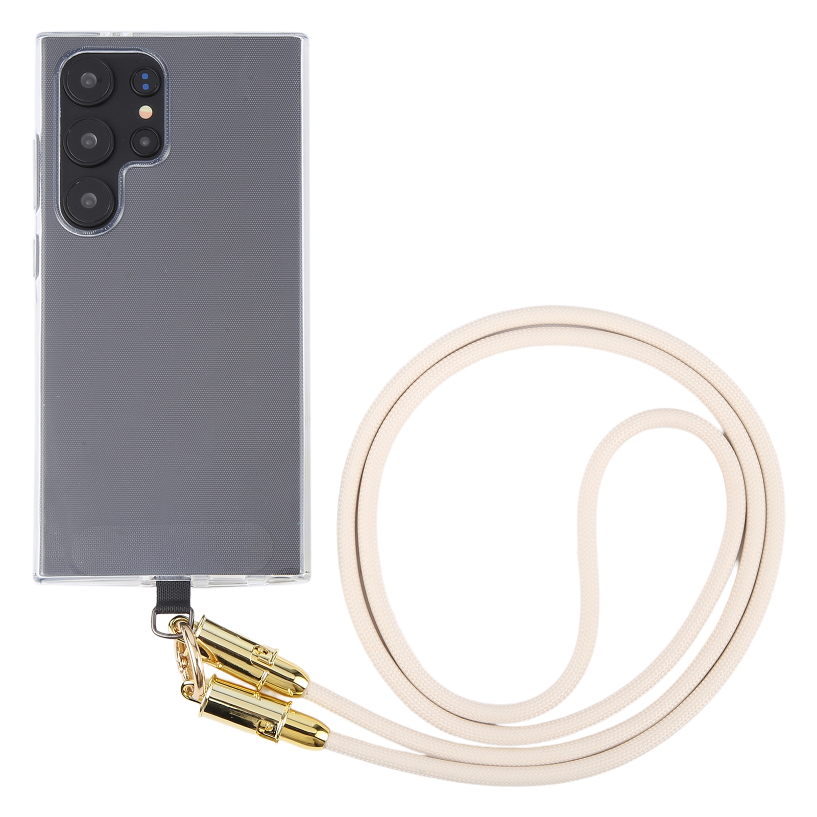Type-C to 8 Pin Braid Data Cable Phone Anti-lost Crossbody Lanyard, Length: 1.2m(Khaki) Type-C to 8 Pin Braid Data Cable Phone Anti-lost Crossbody Lanyard, Length: 1.2m(Khaki)