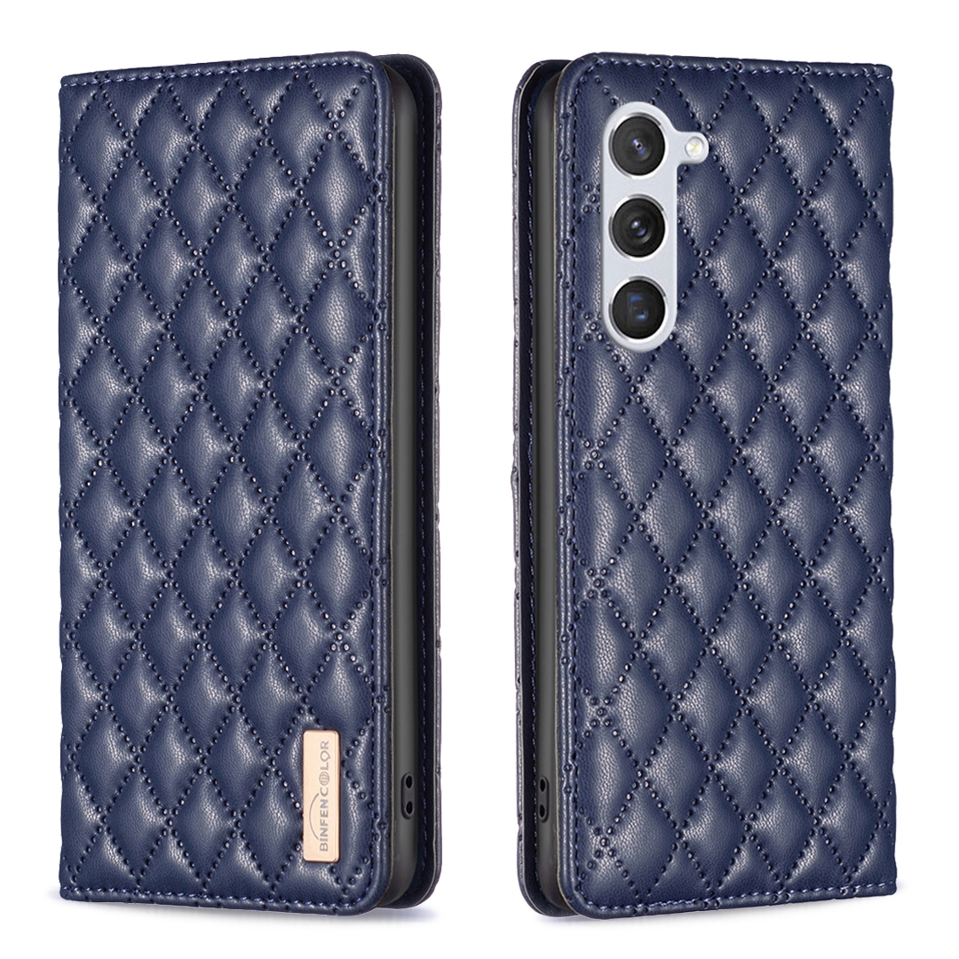 For Samsung Galaxy S25 5G Diamond Lattice Magnetic Leather Flip Phone Case(Blue) For Samsung Galaxy S25 5G Diamond Lattice Magnetic Leather Flip Phone Case(Blue)