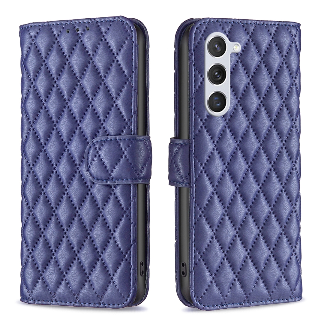 For Samsung Galaxy S25 5G Diamond Lattice Wallet Flip Leather Phone Case(Blue) For Samsung Galaxy S25 5G Diamond Lattice Wallet Flip Leather Phone Case(Blue)