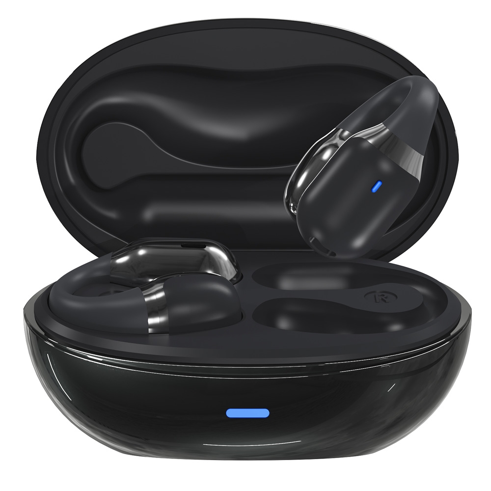 Hileo F16 TWS Touch Control IPX5 Waterproof Sports Earclip Noise Cancelation Earphones(Black) Hileo F16 TWS Touch Control IPX5 Waterproof Sports Earclip Noise Cancelation Earphones(Black)