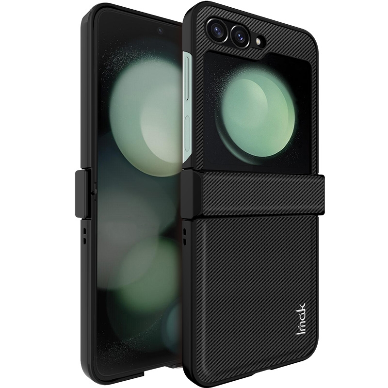 For Samsung Galaxy Z Flip6 imak Ruiyi Series Carbon Fiber PU + PC Phone Case For Samsung Galaxy Z Flip6 imak Ruiyi Series Carbon Fiber PU + PC Phone Case