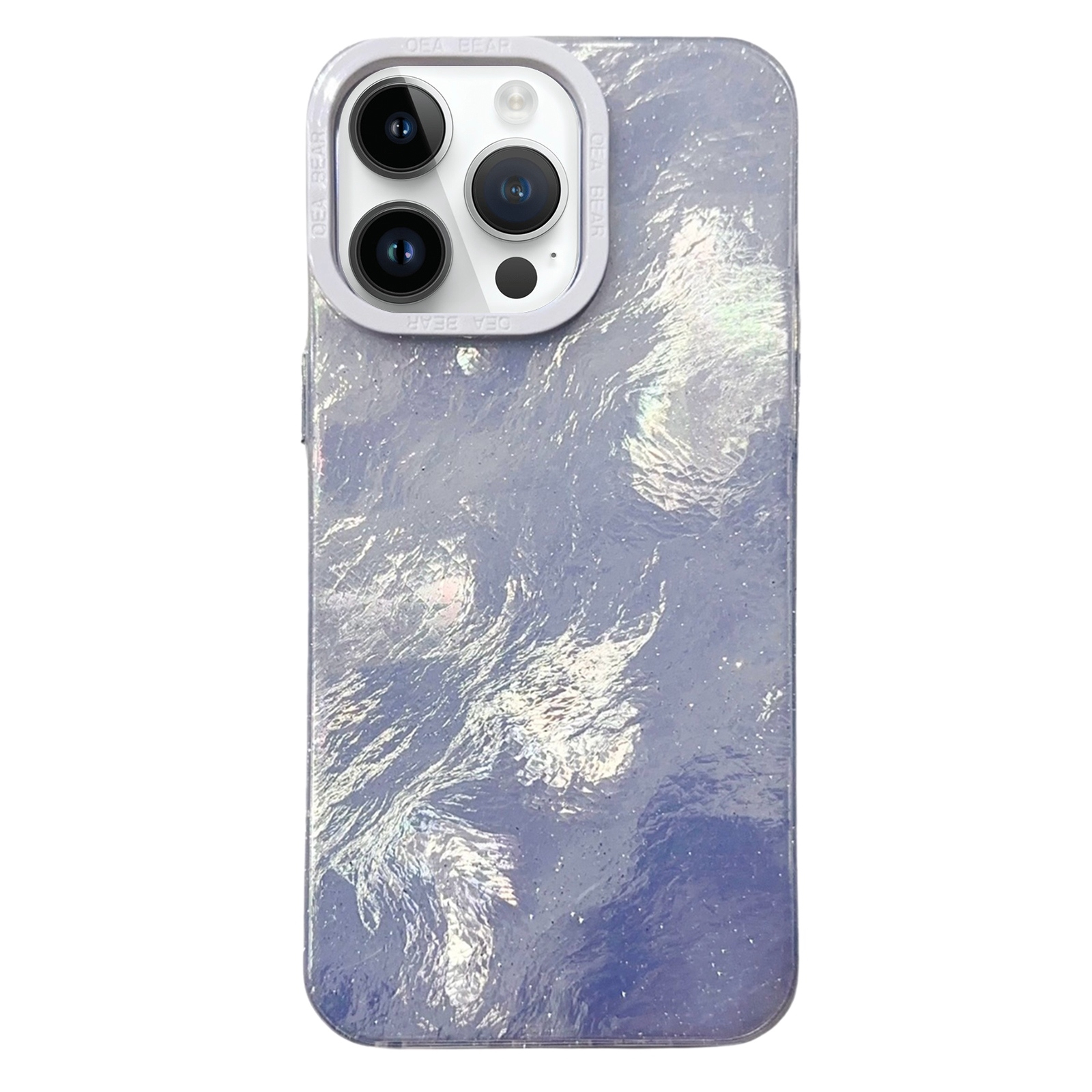 For iPhone 14 Pro Max Tinfoil Texture Colorful Lens Frame IMD Acrylic Phone Case(Silver) For iPhone 14 Pro Max Tinfoil Texture Colorful Lens Frame IMD Acrylic Phone Case(Silver)