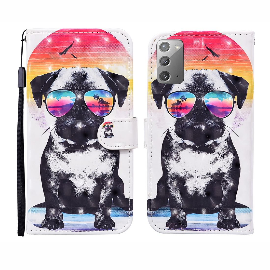 For Samsung Galaxy Note20 3D Painted Pattern Horizontal Flip Leather Case with Holder & Wallet & Card slot & Lanyard(Glasses Dog) For Samsung Galaxy Note20 3D Painted Pattern Horizontal Flip Leather Case with Holder & Wallet & Card slot & Lanyard(Glasses Dog)