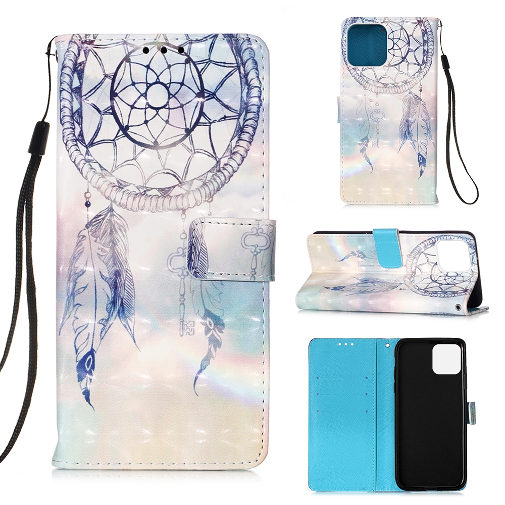 For iPhone 12 / 12 Pro 3D Painting Horizontal Flip Leather Case with Holder & Card Slot & Wallet & Lanyard(Fantasy Wind Chimes) For iPhone 12 / 12 Pro 3D Painting Horizontal Flip Leather Case with Holder & Card Slot & Wallet & Lanyard(Fantasy Wind Chimes)