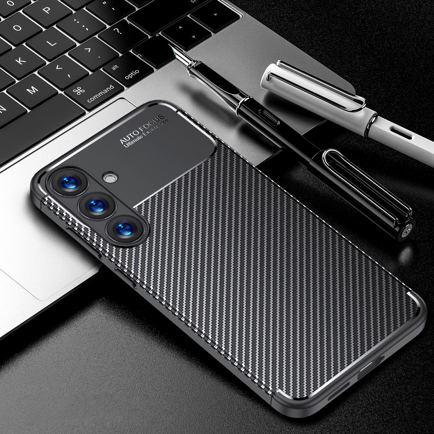 For Samsung Galaxy S25 5G Carbon Fiber Texture Shockproof TPU Phone Case(Black) For Samsung Galaxy S25 5G Carbon Fiber Texture Shockproof TPU Phone Case(Black)