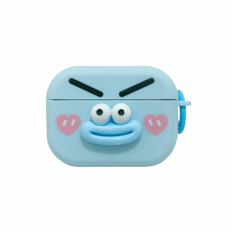 For AirPods Pro 2 Fresh 3D Emoji Pattern Skin Feel Earbuds Box PC Case(Blue) For AirPods Pro 2 Fresh 3D Emoji Pattern Skin Feel Earbuds Box PC Case(Blue)