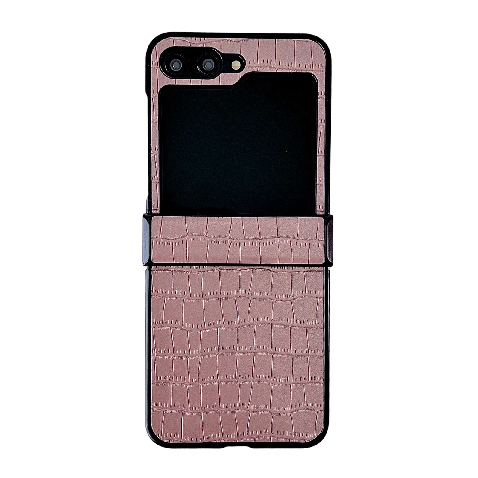 For Samsung Galaxy Z Flip6 5G Crocodile Pattern PC Foldable Phone Case with Hinge(Pink Purple) For Samsung Galaxy Z Flip6 5G Crocodile Pattern PC Foldable Phone Case with Hinge(Pink Purple)