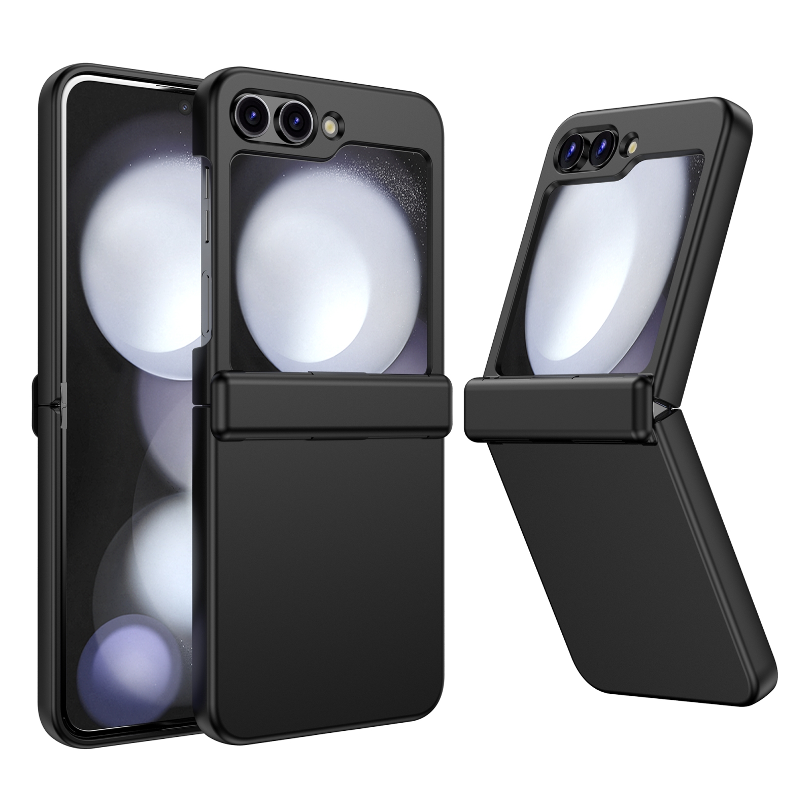 For Samsung Galaxy Z Flip6 5G Hinge Full Coverage Phone Case(Black) For Samsung Galaxy Z Flip6 5G Hinge Full Coverage Phone Case(Black)